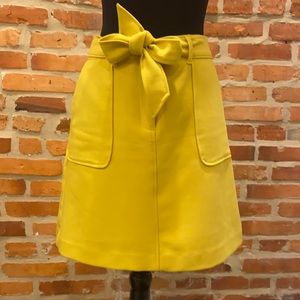 Mid Length Yellow Skirt